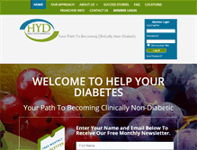 Tablet Screenshot of helpyourdiabetes.com